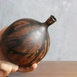 Vintage Sculptural Stoneware Bowl Vase – photo 8
