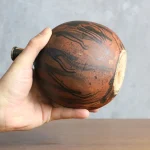 Vintage Sculptural Stoneware Bowl Vase – photo 9