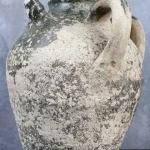 Glazed Terracotta Jar with Three Handles – photo 1