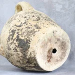 Glazed Terracotta Jar with Three Handles – photo 3