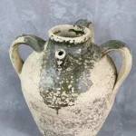 Glazed Terracotta Jar with Three Handles – photo 9