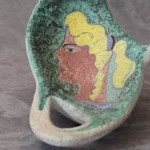 Ceramic Vide-Poche with a Woman’s Face – photo 6