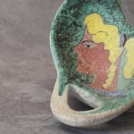 Ceramic Vide-Poche with a Woman’s Face – photo 7