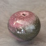 Purple and Black Mottled Glazed Porcelain Vase – photo 4