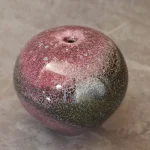 Purple and Black Mottled Glazed Porcelain Vase – photo 5