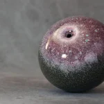 Purple and Black Mottled Glazed Porcelain Vase – photo 7