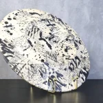 Large Modernist Hand-Painted Ceramic Plate – photo 5