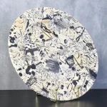 Large Modernist Hand-Painted Ceramic Plate – photo 6