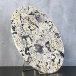 Large Modernist Hand-Painted Ceramic Plate – photo 7
