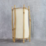 Mid-Century Modern Bamboo and Rattan Table Lamp – photo 10