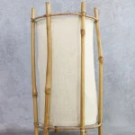 Mid-Century Modern Bamboo and Rattan Table Lamp – photo 11