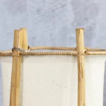 Mid-Century Modern Bamboo and Rattan Table Lamp – photo 6