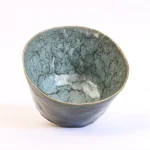 Ceramic Bowl with Bluish-Green Crackled Glaze – photo 4
