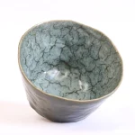 Ceramic Bowl with Bluish-Green Crackled Glaze – photo 6