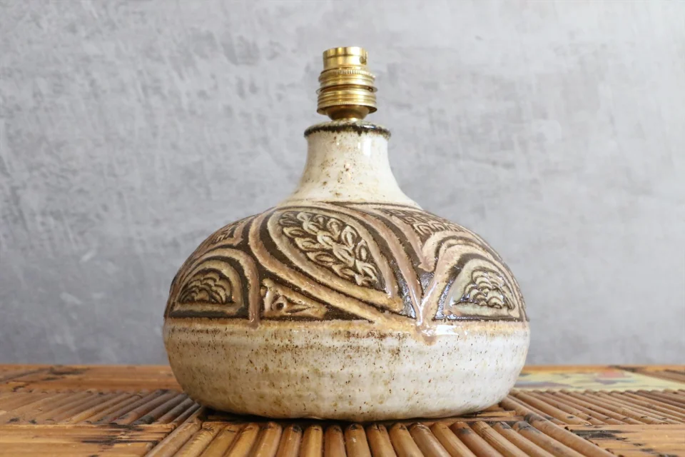 Mid-Century Modern Ceramic Table Lamp — Marcel Giraud