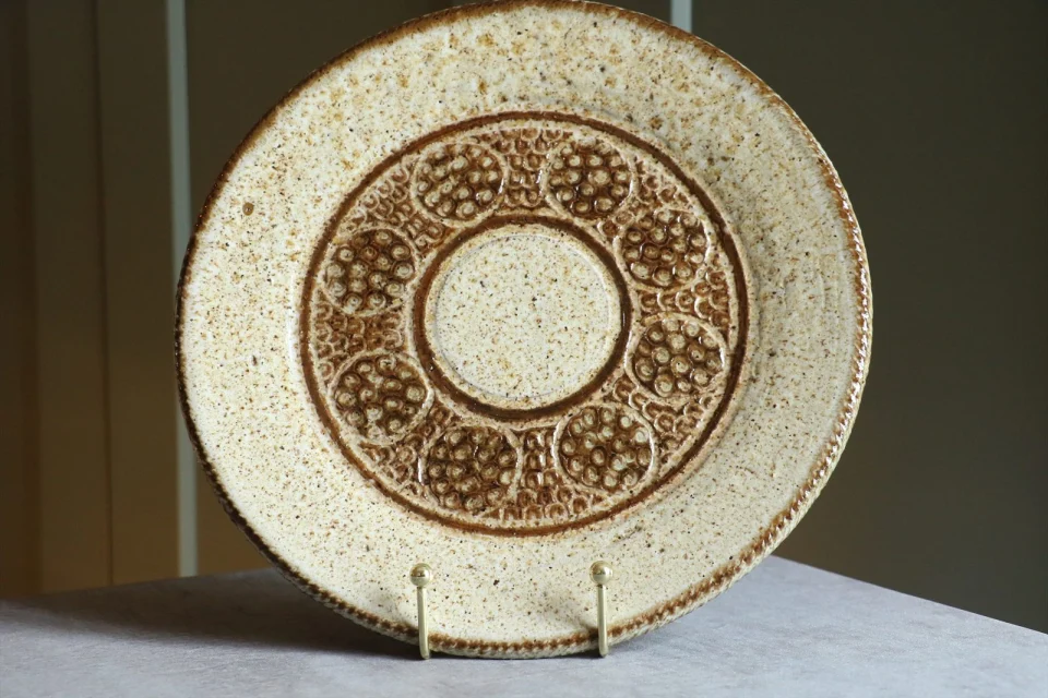 Mid-Century Modern Large Ceramic Plate — Marcel Giraud
