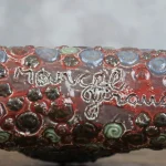 Polychrome Glazed Ceramic Totem – photo 1