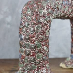 Polychrome Glazed Ceramic Totem – photo 11