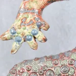 Polychrome Glazed Ceramic Totem – photo 4