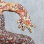 Polychrome Glazed Ceramic Totem – photo 8