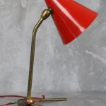 Mid-Century Modern Cocotte Brass Table Lamp – photo 2