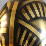 Art Deco Dinanderie Brass Table Lamp – photo 6