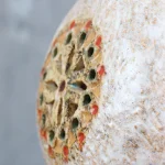 Textured Cream Glazed Ceramic Table Lamp – photo 5