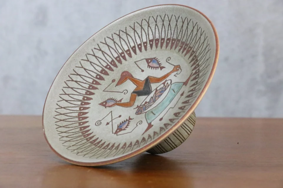 20th Century French White Ceramic Cup — René Maurel