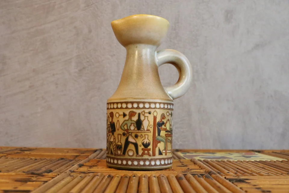 Mid-Century Modern Ceramic Pitcher — René Maurel