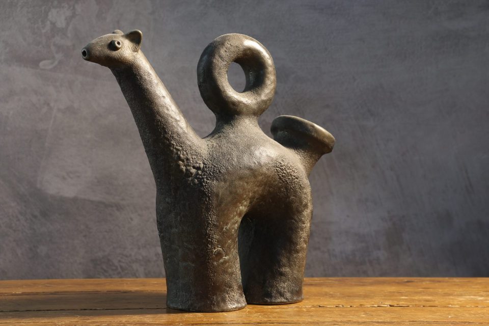 Zoomorphic Ceramic Pitcher — René Maurel