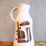 Ceramic Pitcher with Abstract Design – photo 1
