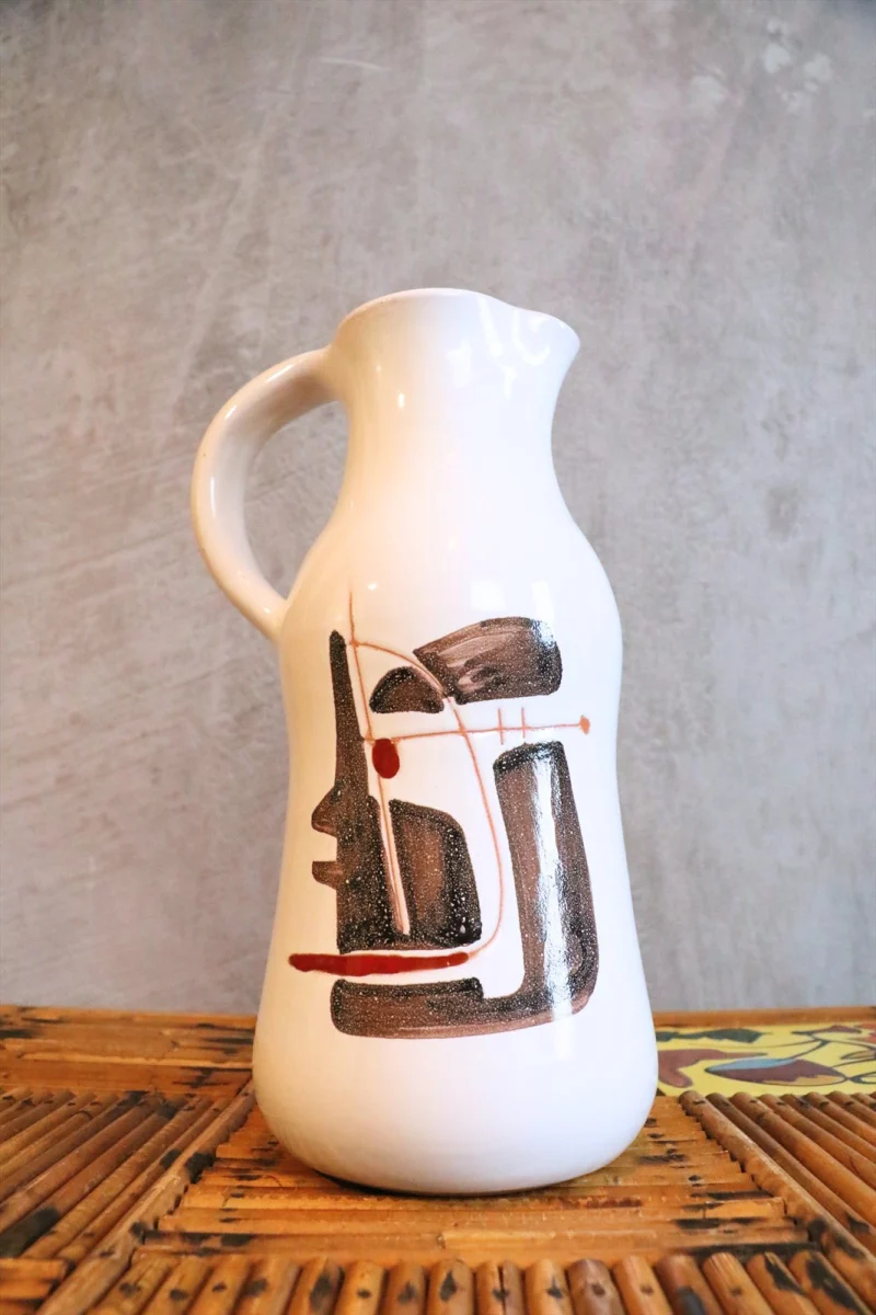 Ceramic Pitcher with Abstract Design — Robert Auguste
