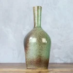 Mid-Century Modern Green Ceramic Vase – photo 1