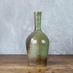 Mid-Century Modern Green Ceramic Vase – photo 2