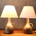 Pair of Mid-Century Ceramic Table Lamps – photo 4