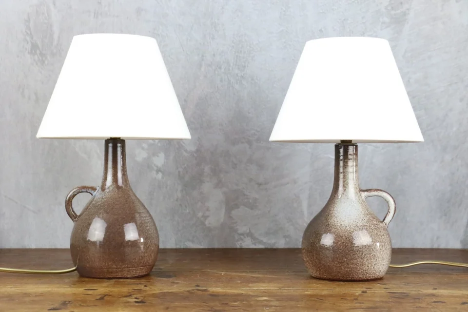 Pair of Mid-Century Ceramic Table Lamps — Robert Chiazzo