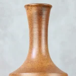 Satin Caramel Brown Ceramic Vase – photo 3