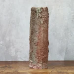 Textured Rust Brown and Green Glazed Ceramic Vase – photo 1