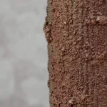 Textured Rust Brown and Green Glazed Ceramic Vase – photo 2