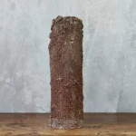 Textured Rust Brown and Green Glazed Ceramic Vase – photo 8