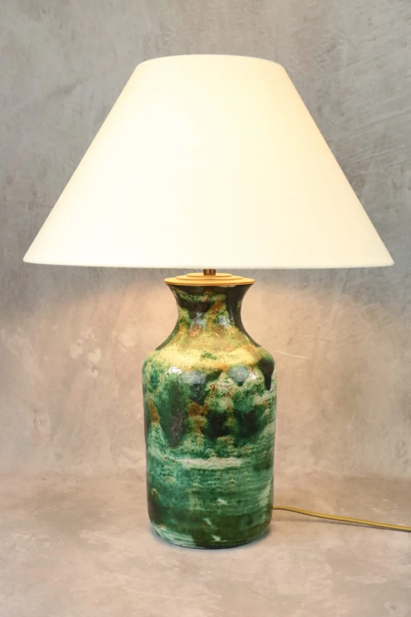 Tall Ceramic Table Lamp — Robert Picault