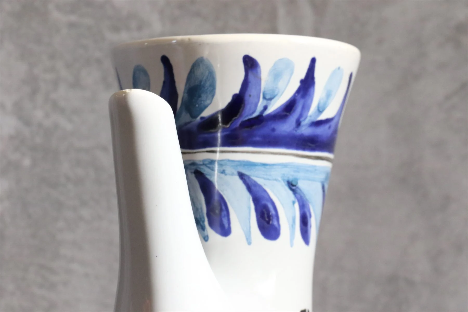 Blue Ceramic Vodka Pitcher