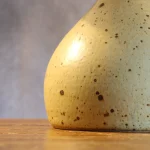 Vintage Speckled Stoneware Pear-Shaped Table Lamp – photo 6